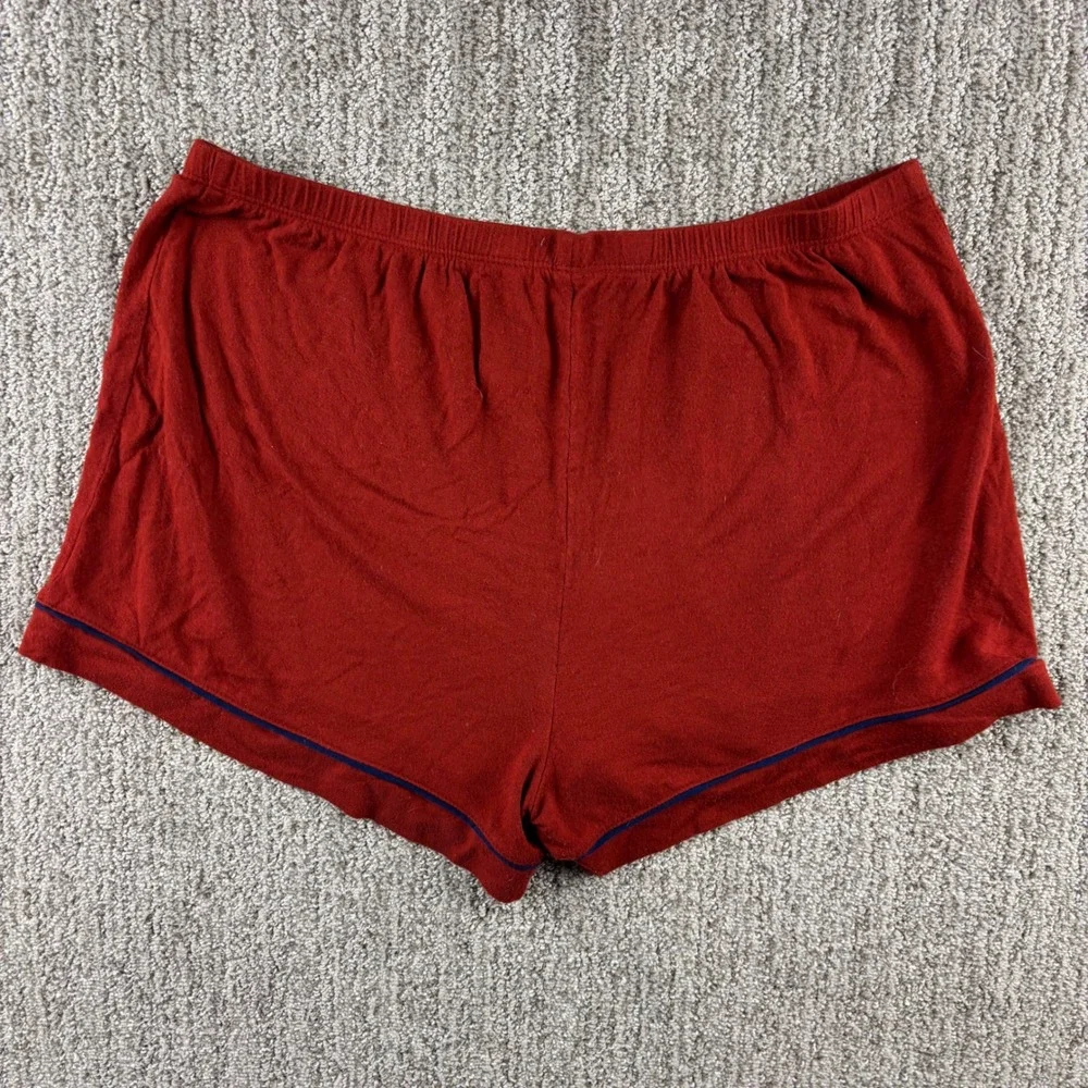 Chicano‎ Omalleo Pajama Set Women's Small Red Blue Trim Lounge Sleepwear